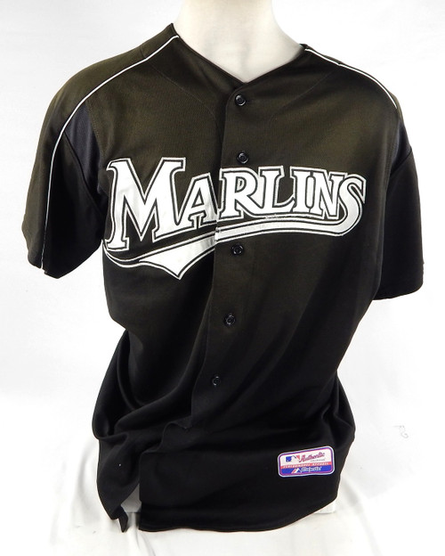 Florida Marlins Rodriguez #19 Game Used Black Jersey ST Batting Practice XL 33