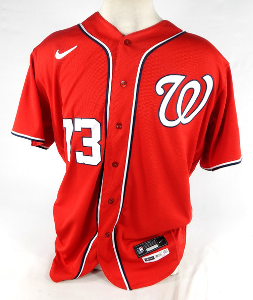 2022 Washington Nationals Jhon Romero #73 Game Issued Red Jersey 48 460
