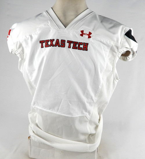 2023 Texas Tech Red Raiders Blank Game Issued White Jersey 50 474
