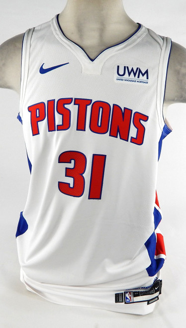 2023-24 Detroit Pistons Joe Harris #31 Game Issued White Jersey 50 DP73762