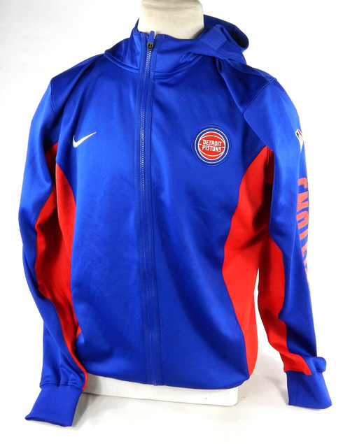 2023-24 Detroit Pistons James Wiseman #13 Game Used Blue Warm Up Jacket XL 643