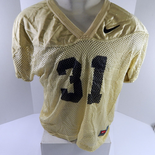 North Carolina Tar Heels UNC #31 Game Used Gold Practice Football Jersey 704