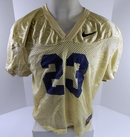 North Carolina Tar Heels UNC #23 Game Used Gold Practice Football Jersey 709