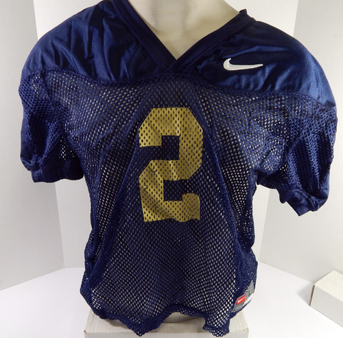 North Carolina Tar Heels UNC #2 Game Used Navy Practice Football Jersey 714