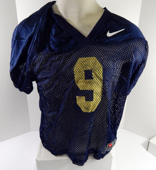North Carolina Tar Heels UNC #9 Game Used Navy Practice Football Jersey 720