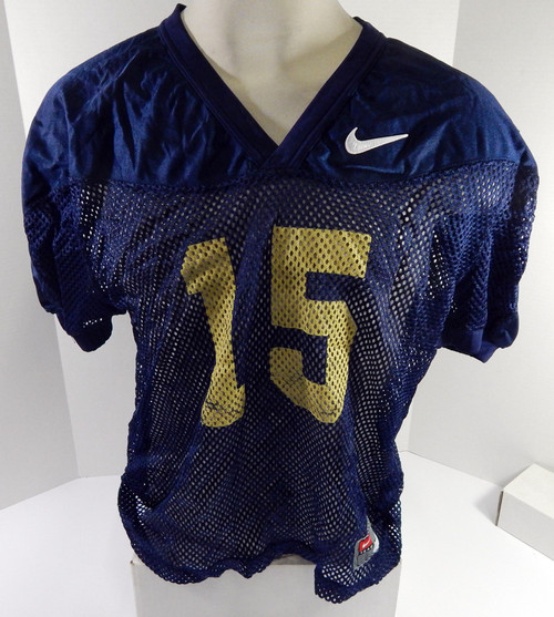 North Carolina Tar Heels UNC #15 Game Used Navy Practice Football Jersey 722