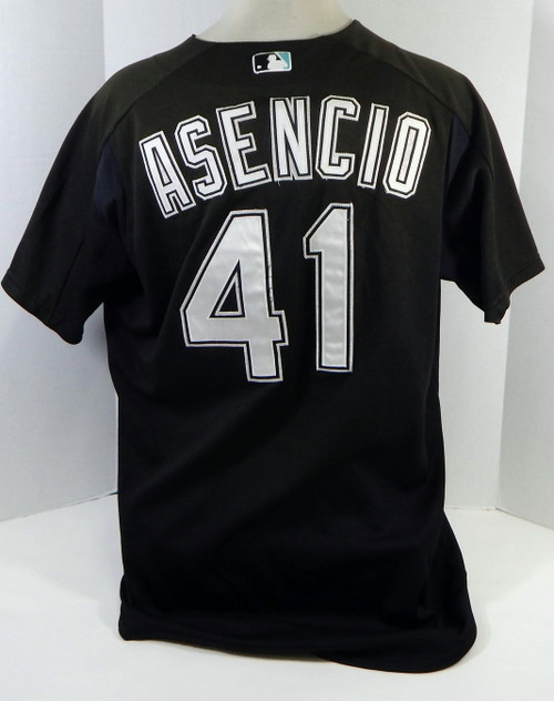 2003-06 Florida Marlins Ramon Asencio #41 Game Used Black Jersey BP ST XL 146