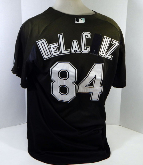 2003-06 Florida Marlins De La Cruz #84 Game Used Black Jersey BP ST XL 139