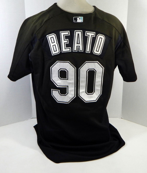 2003-06 Florida Marlins Benito Beato #90 Game Used Black Jersey BP ST 2XL 112
