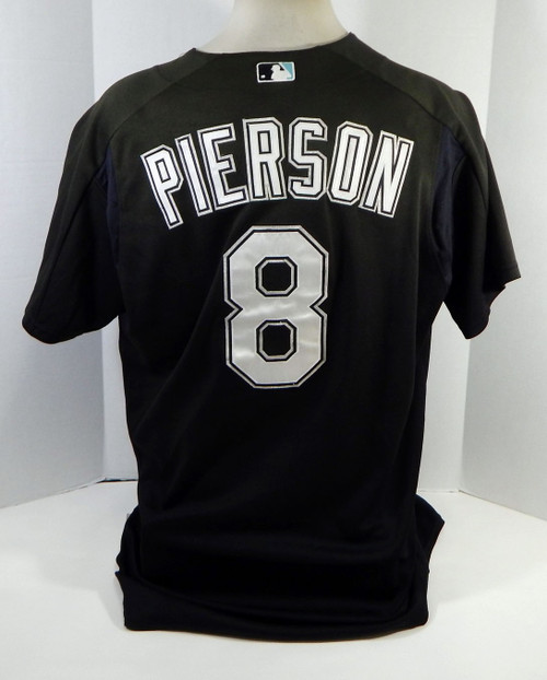 2003-06 Florida Marlins John Pierson #8 Game Used Black Jersey BP ST XL 154