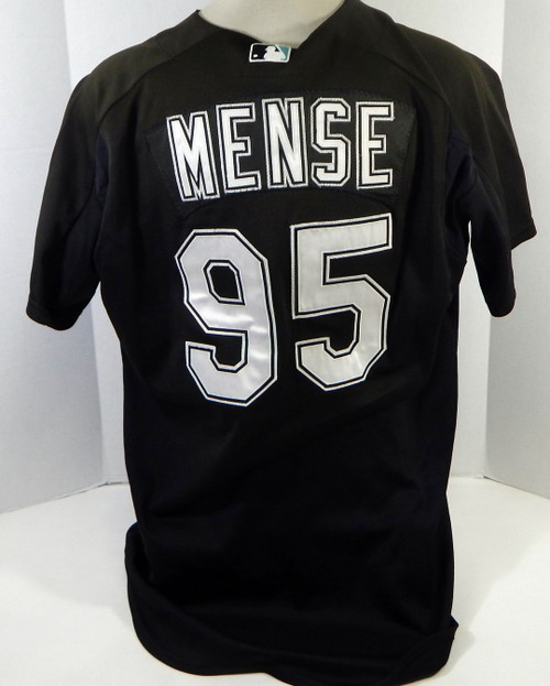 2003-06 Florida Marlins Hunter Mense #95 Game Used Black Jersey BP ST XL 114