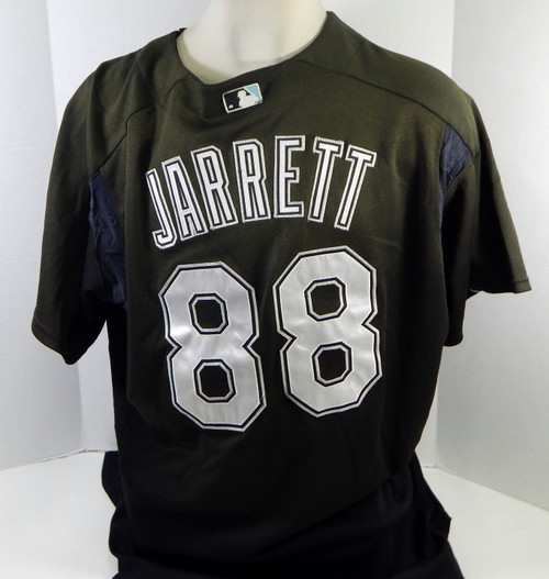 2003-06 Florida Marlins Jason Jarrett #88 Game Used Black Jersey BP ST 090