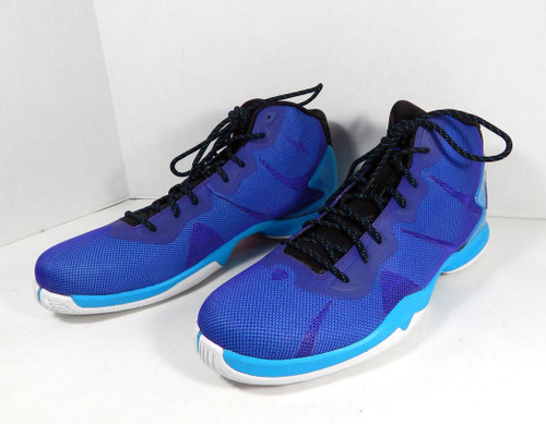 2015 Jordan Superfly 4 High Teal/Purp Basketball Shoes Size 14.5 801553-419