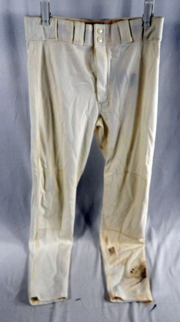 Alabama Crimson Tide #7 Game Used White Pants Size 34 383