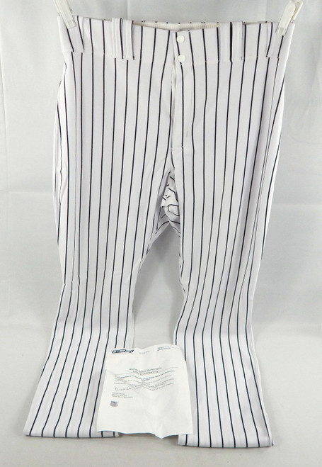 2013 New York Yankees Vernon Wells #22 Game Issued Pos Used White Pants 36 719