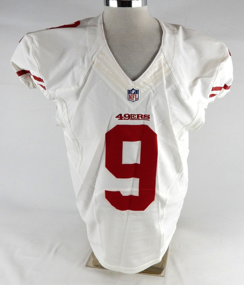 2015 San Francisco 49ers Phil Dawson #9 Game Issued White Jersey 46 053
