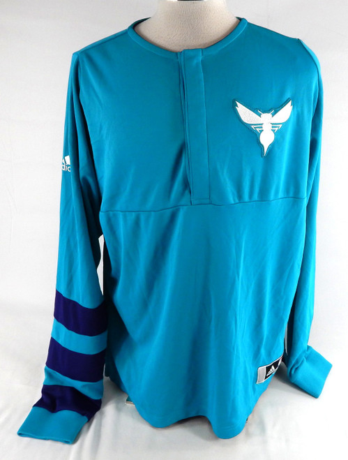 2016-17 Charlotte Hornets Teveon Graham #12 Game Used Teal Shooting Shirt XL 244