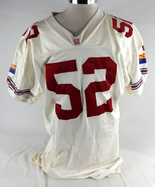 1997 Arizona Cardinals Mike Caldwell #52 Game Used White Jersey 50 499