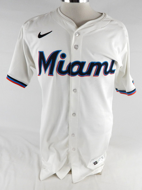 2025 Miami Marlins #42 Game Issued White Jersey Jackie Robinson Day 42 143