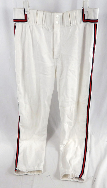1990s Atlanta Braves Spoon #10 Game Used White Pants Size 350