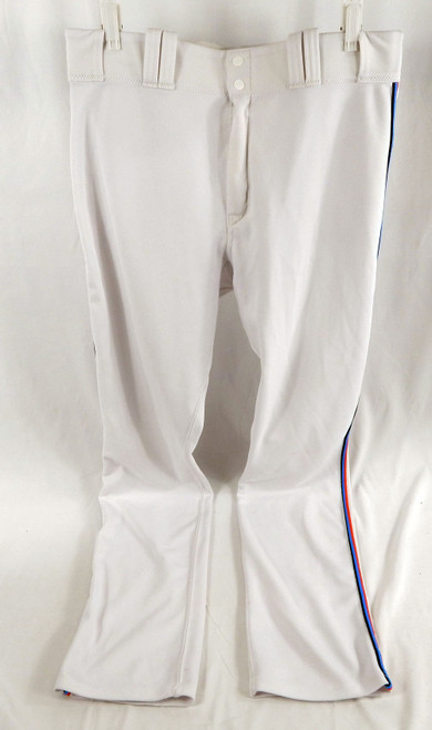 2019 Miami Marlins Jorge Guzman #75 Game Used White Pants 37 355