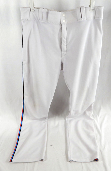 2019 Miami Marlins Austin Brice #37 Game Used White Pants 38 359