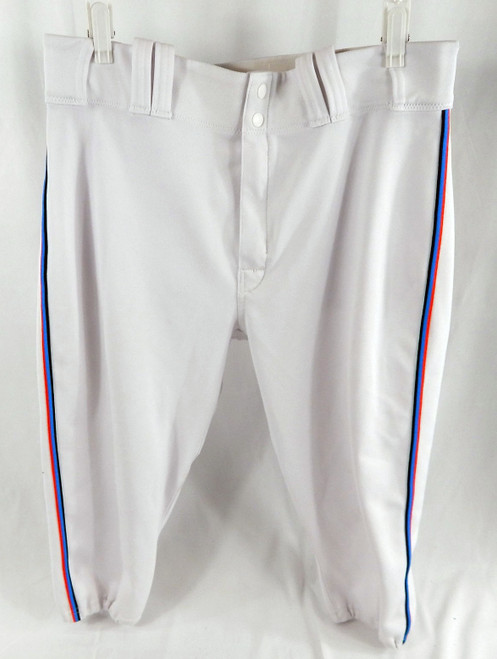 2024 Miami Marlins Game Used White Pants Size 36 352