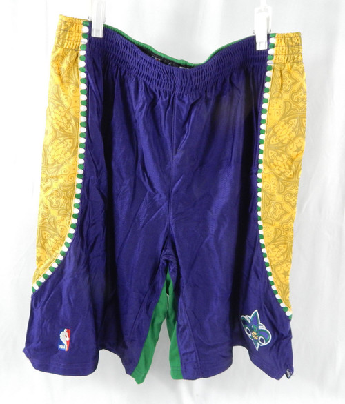 2009-10 New Orleans Hornets Game Issued Purple Pants Mardi Gras 2XL+2 000