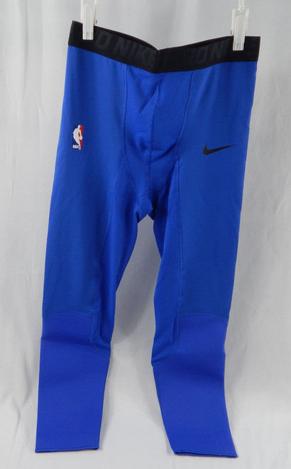 2017-18 NBA Basketball Team Issued Navy Training Compression Pants L-T 003