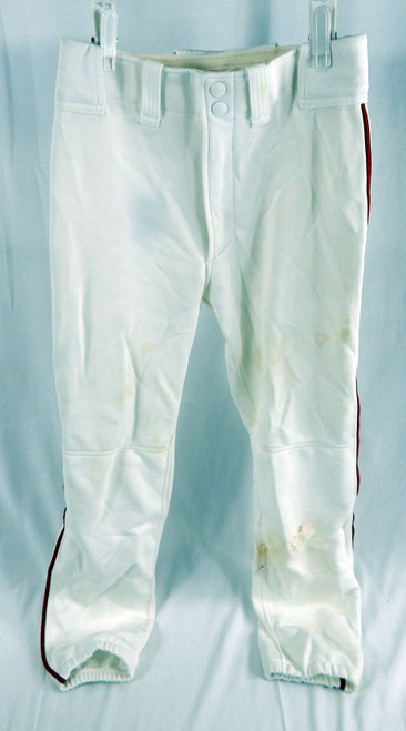 Alabama Crimson Tide Game Used White Pants Size 28 366