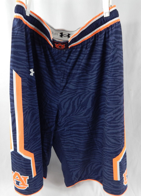 2014-15 Auburn Tigers #5 Game Used Navy Shorts XLT 024