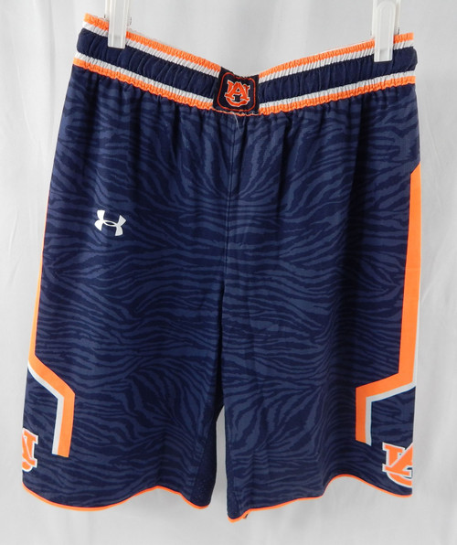 2014-15 Auburn Tigers #13 Game Used Navy Shorts MD 025