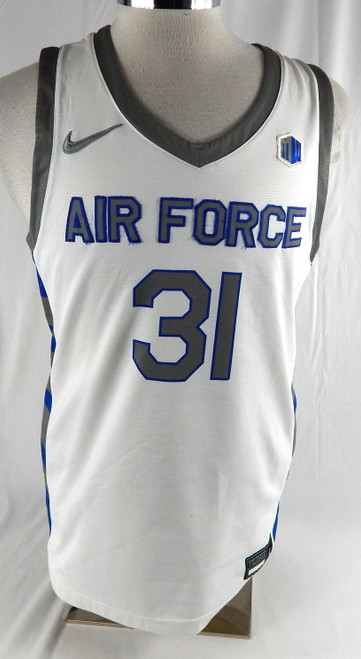 2022-23 Air Force Falcons #31 Game Used White Jersey Basketball L 60