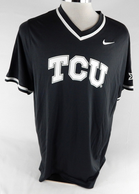 2020 Texas Christian TCU Frogs #47 Game Issued Grey Practice Jersey Baseball 03