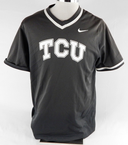 2020 Texas Christian TCU Frogs #6 Game Issued Grey Practice Jersey Baseball L 91