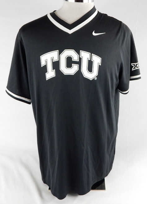2020 Texas Christian TCU Frogs #52 Game Issued Grey Practice Jersey Baseball 89