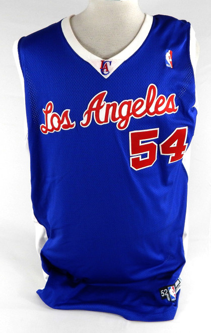 2004-05 Los Angeles Clippers Chris Wilcox #54 Game Used Blue Jersey 52 144