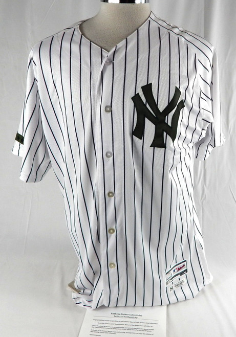 2017 New York Yankees Blank Game Issued White Jersey Memorial Day 46 DP98673