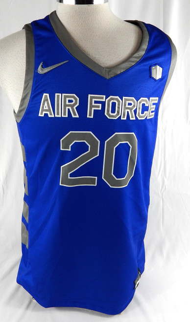 2022-23 Air Force Falcons #20 Game Used Blue Jersey Basketball L 40