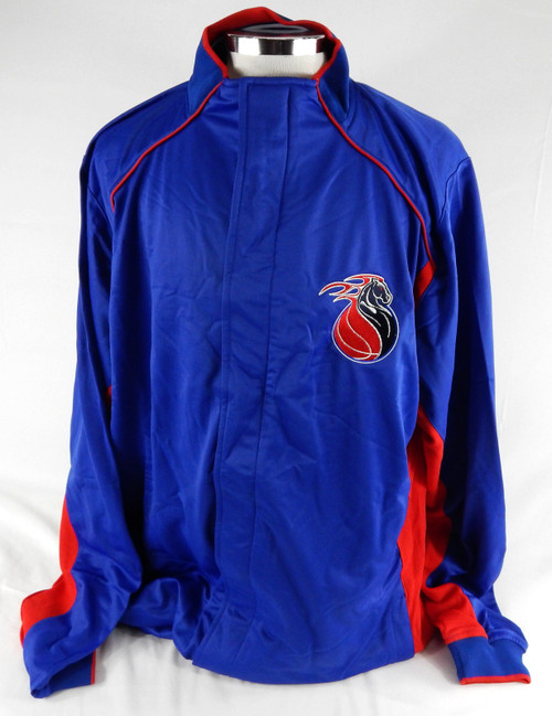 2004-05 Detroit Pistons Game Issued Blue Warm Up Jacket 2XL 730