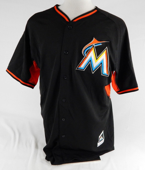 2014-16 Miami Marlins Pineda #89 Game Used Black Jersey ST BP 46 177