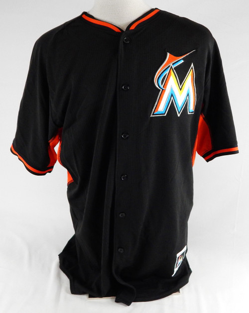 2014-16 Miami Marlins Pineda #89 Game Used Black Jersey ST BP 48 179