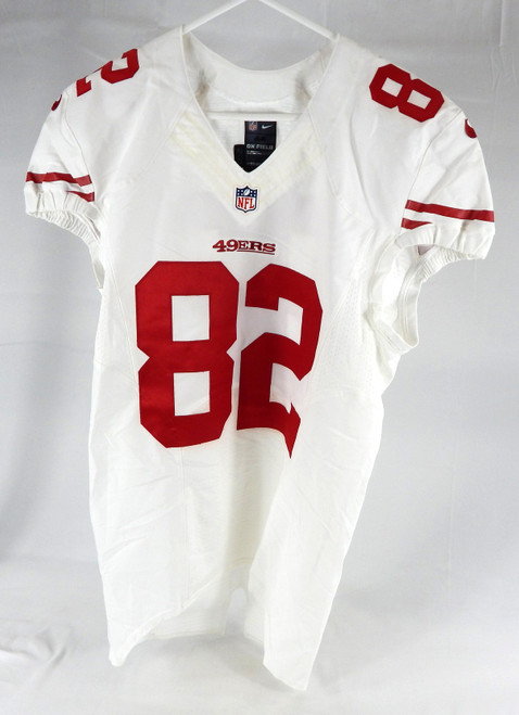 2014 San Francisco 49ers #82 Game Issued White Jersey 44 330