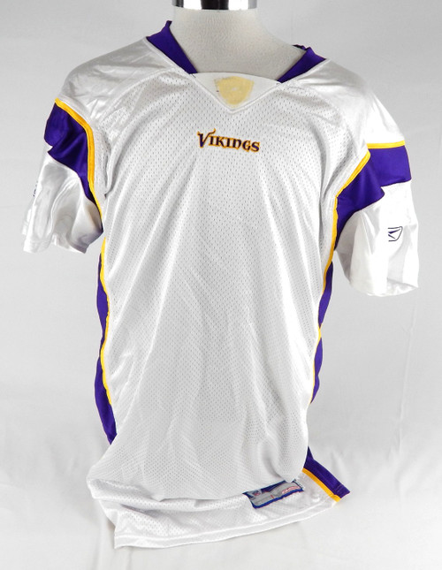 2006 Minnesota Vikings Blank Game Issued White Jersey 46 628