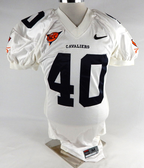 2005 Virginia Cavaliers Colangelo #40 Game Used White Jersey Football  M 717