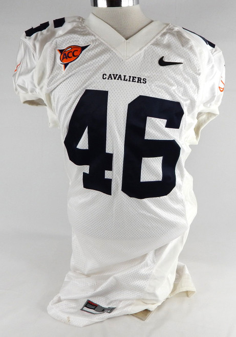 2005 Virginia Cavaliers Rhodes #46 Game Used White Jersey Football  L 718