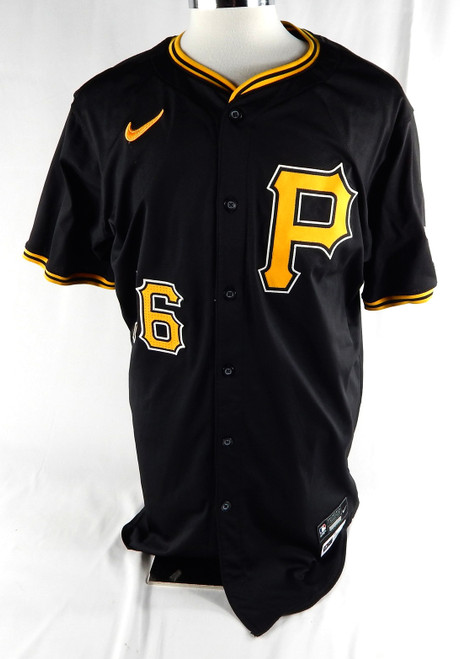 2024 Pittsburgh Pirates Tarrik Brock #16 Game Issued Pos Used Black Jersey 50 49