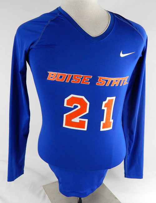 2012 Boise State Broncos #21 Game Used Blue Jersey Volleyball L 738