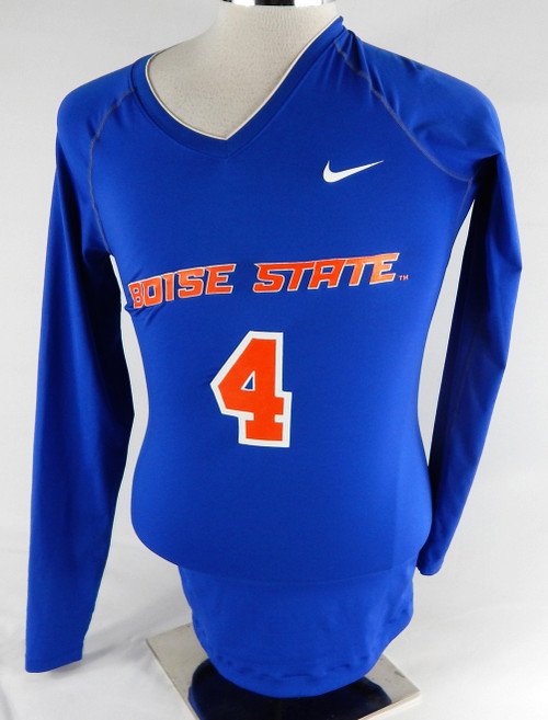 2012 Boise State Broncos #4 Game Used Blue Jersey Volleyball L 736