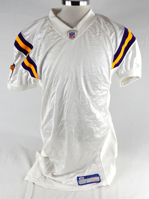 2005 Minnesota Vikings Blank Game Issued White Jersey 48 629